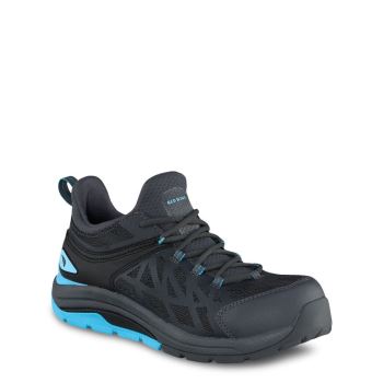 Red Wing CoolTech™ Athletics Safety Toe Athletic Womens Work Shoes Black/Blue - Style 2348